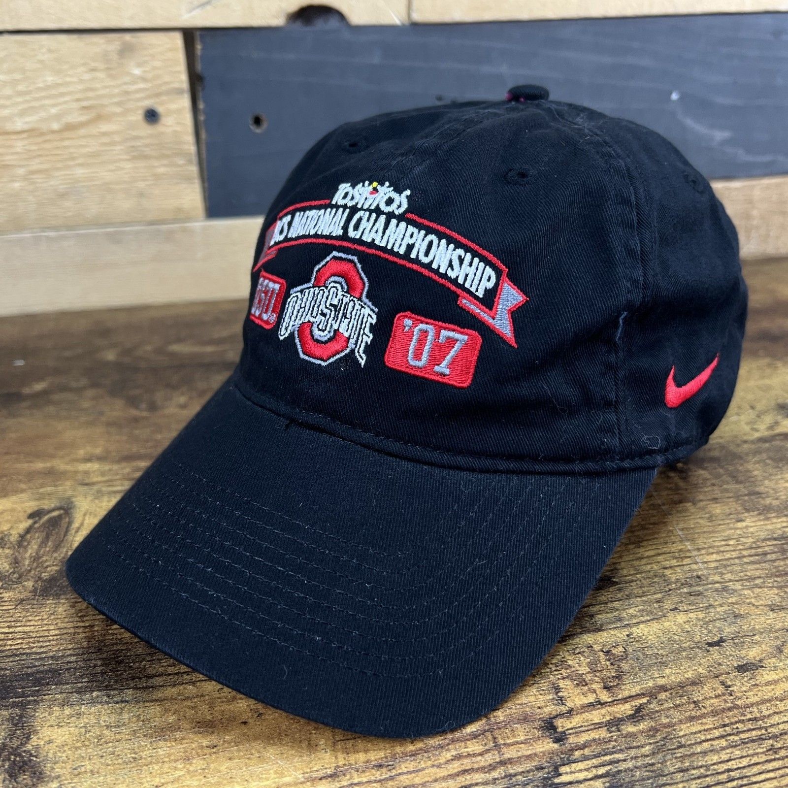 Nike Ohio State Bcs National Championship 2007 Adjustable Hat Baseball Cap